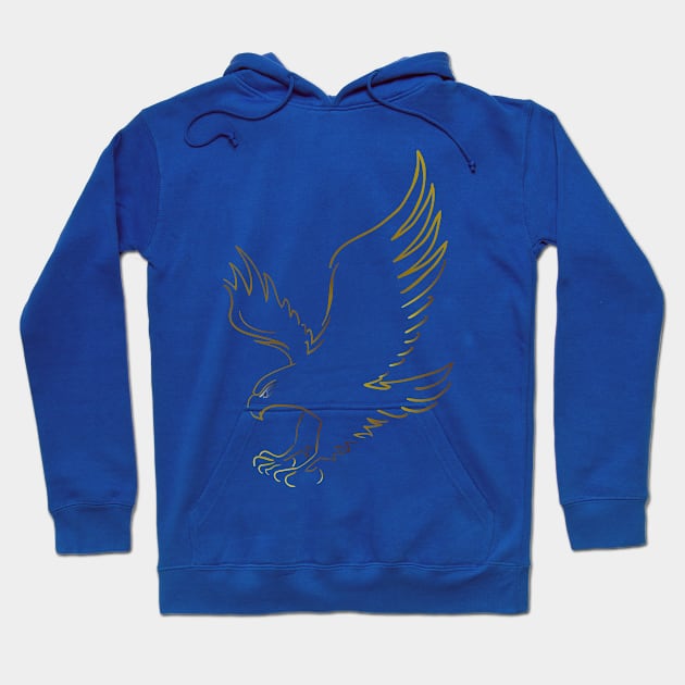 Eagle Silhouette Hoodie by Mako Design 